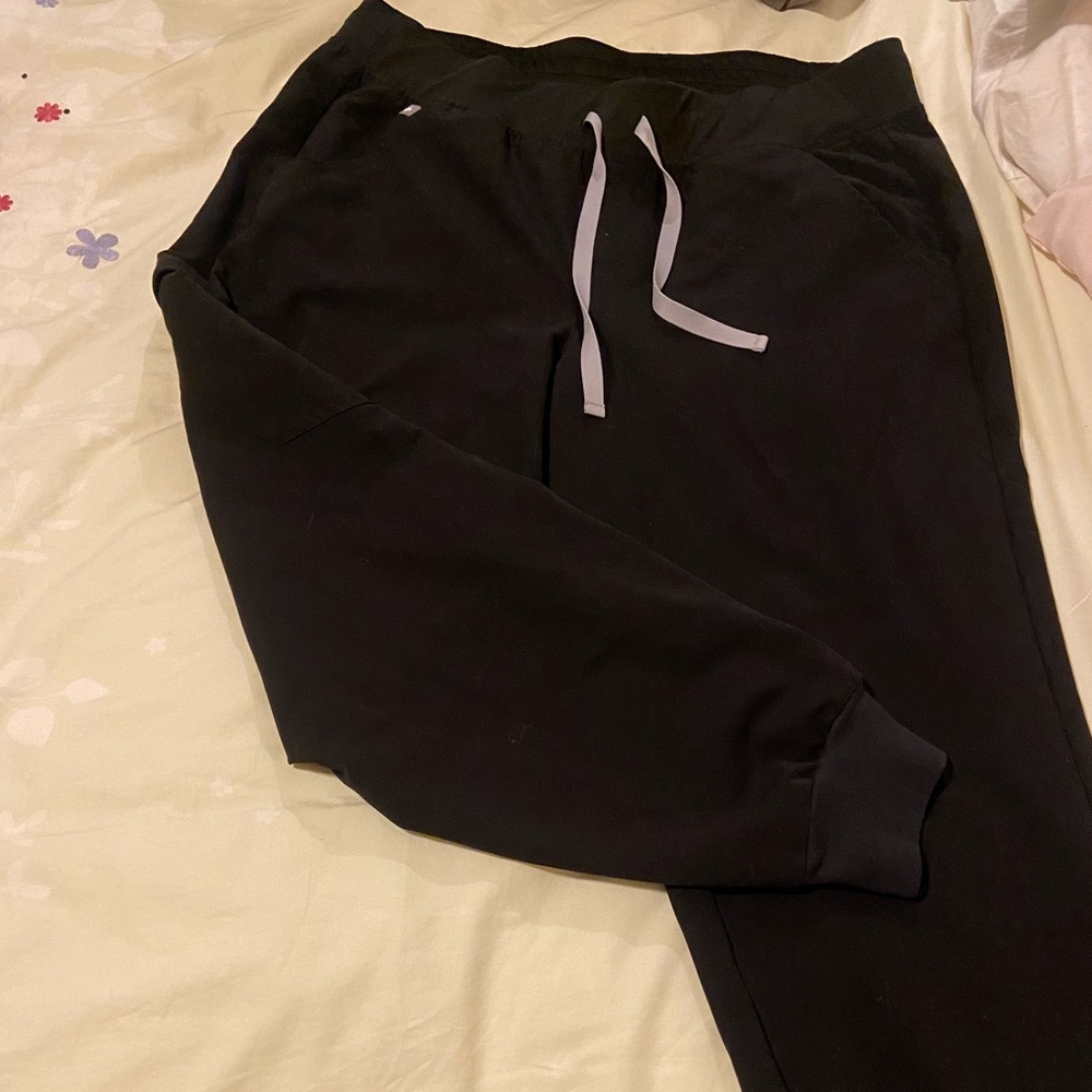 Figs, Black Zamora Joggers -Large Petite and Kade Pants Large Petite